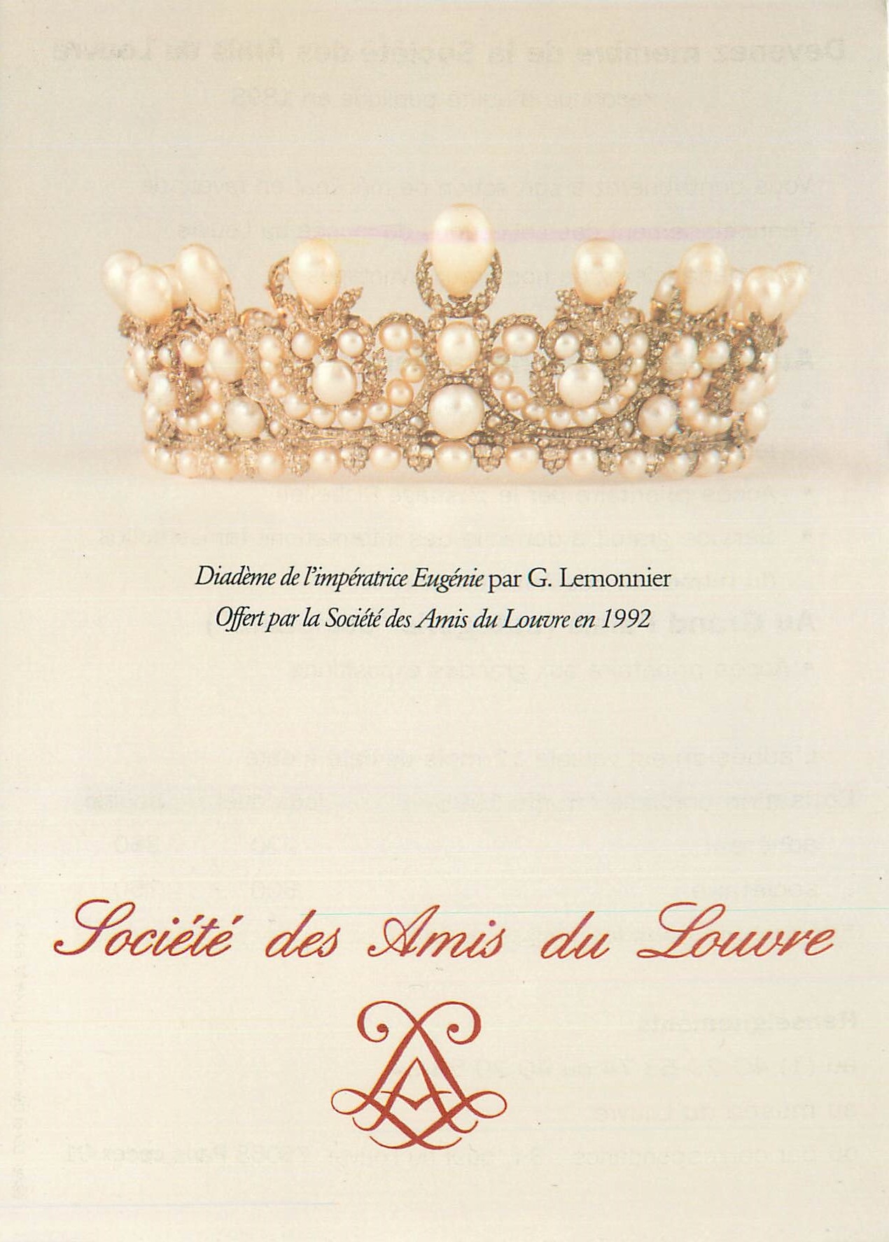 CPM Societe des Amis du Louvre Diademe de l'imperatrice Eugenie par G Lemnonnier