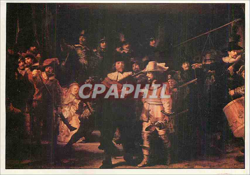 CPM La Ronde de nuit Rembrandt