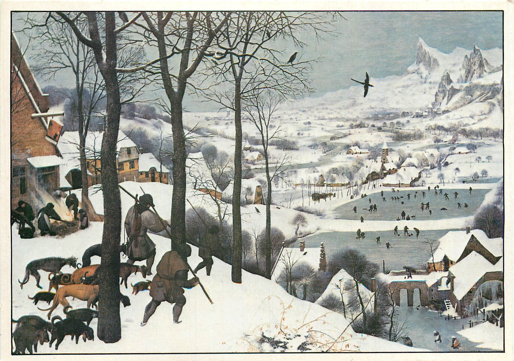 CPM Les chasseurs dans la neige Bruegel