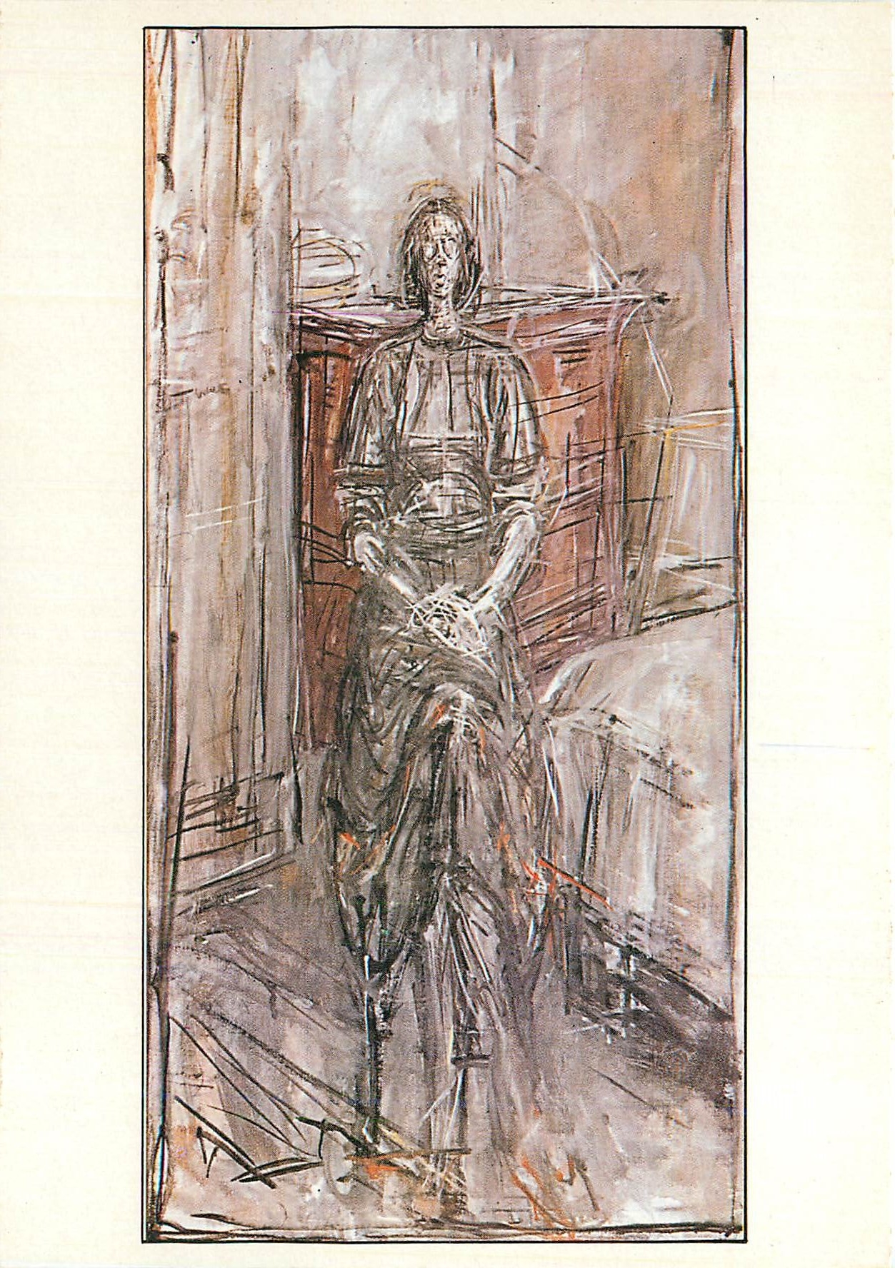 CPM Portrait d'Annette Giacometti