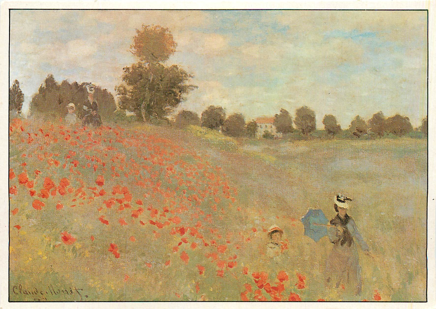 CPM Les Coquelicots Monet