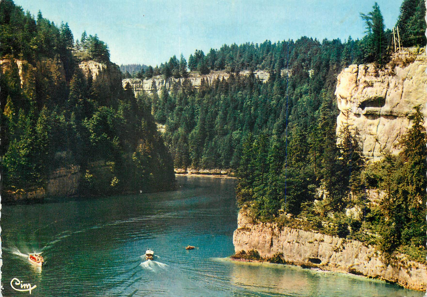 CPM Les beaux sites de France (Franche Comte) les bassins du Doubs