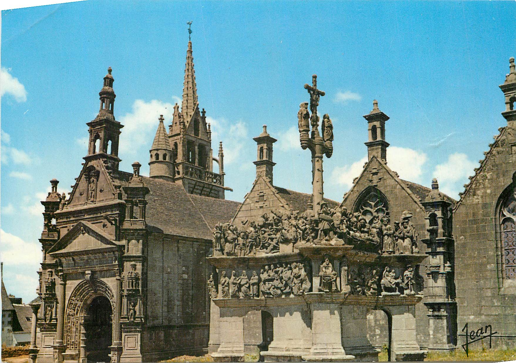 CPM Calvaire et Eglise de Guimiliau (Finistere)