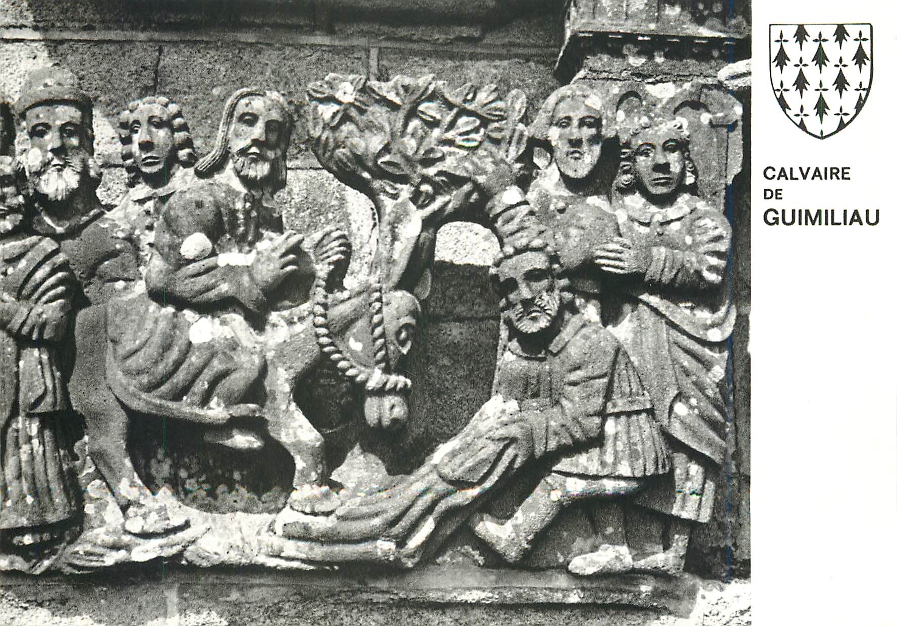CPM Calvaire de Guimiliau entree triomphate du Christ a Jerusalem