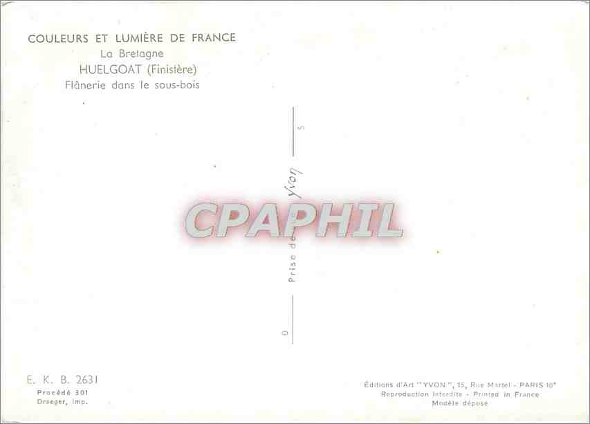 CPM Huelgoat (Finistere) Flanerie dans le sous bois — Rückseite