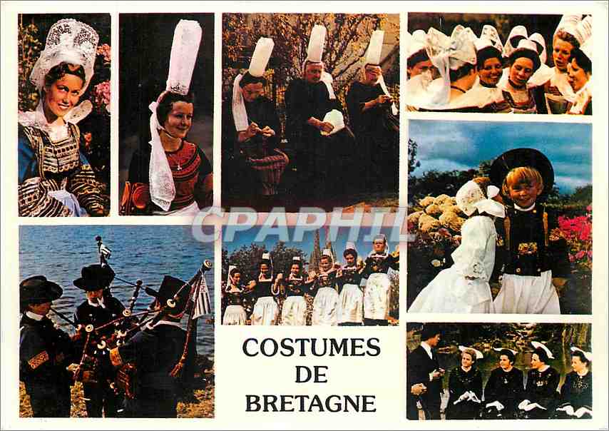 CPM Costumes de Bretagne Fouesnant Pays bigouden Riec sur Belon