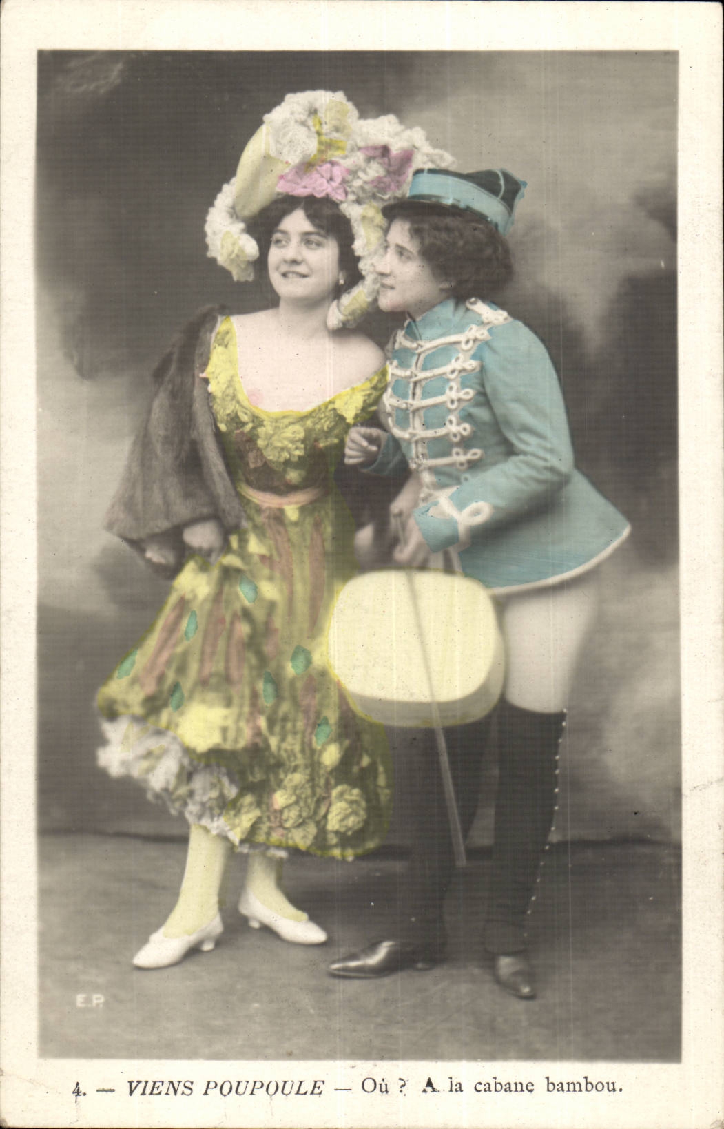 Deux comédiennes — scène de spectacle — E.P. n°4