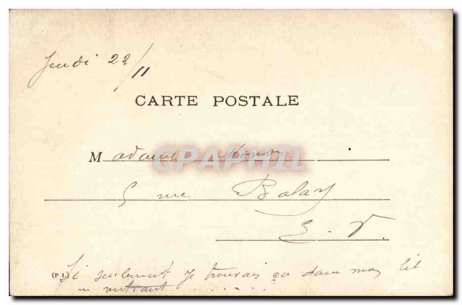 Danseuse à la fontaine — Paris — F. Hérald, Paris — Verso