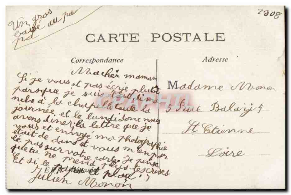 Femme dans une cuisine — texte imprimé — EPR n°166 — Achterkant