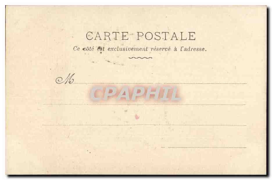 CPA Fantaisie Femme Fleur oracle — Verso