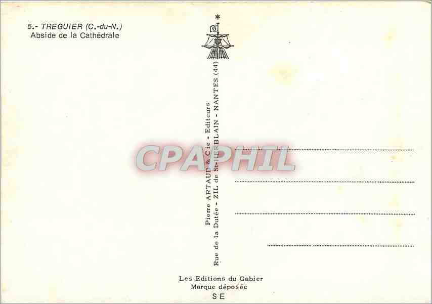CPM Treguier (C du N) Abside de la Cathedrale — Rückseite