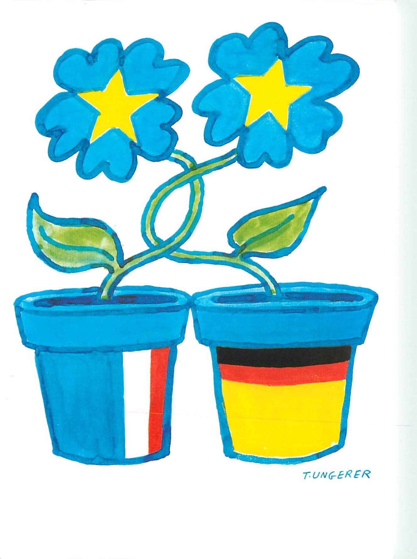 CPM amitie Freundschaft Dessin de Tomi Ungerer