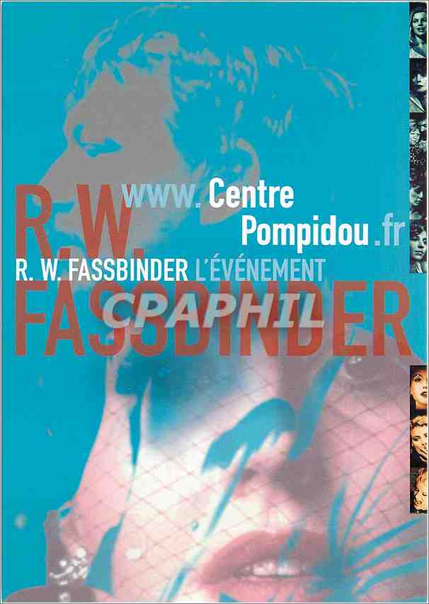 CPM Rainer Werner Fassbinder Un Cineaste d'Allemagne Centre Pompidou