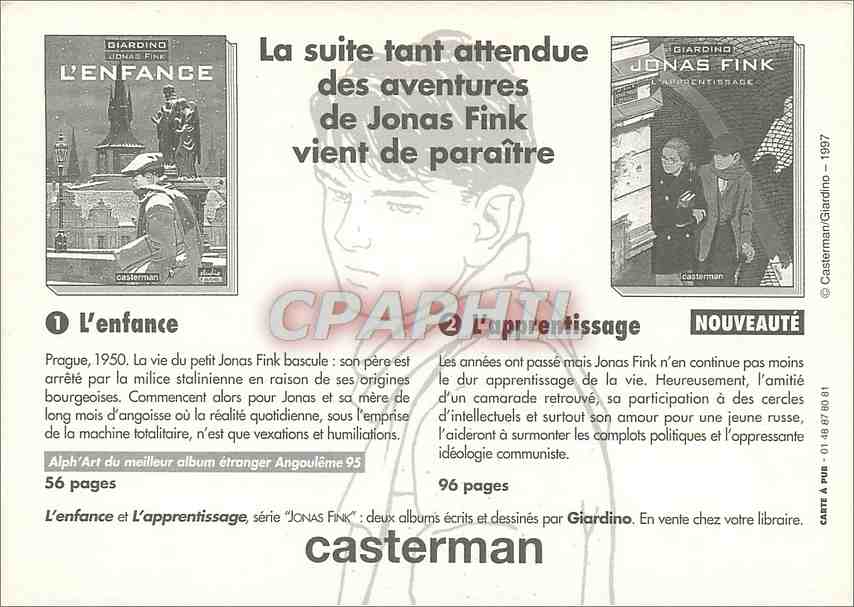 CPM Giardino  Jonas Fink L'Apprentissage Casterman — Rückseite