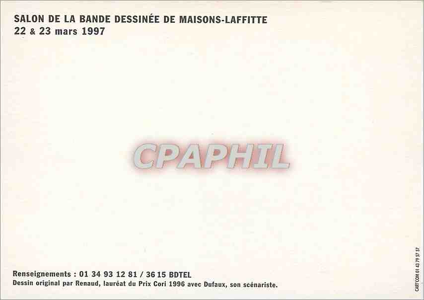CPM Salon de la Bande Dessinee de Maisons Laffitte 22 23 mars 1997 — Rückseite