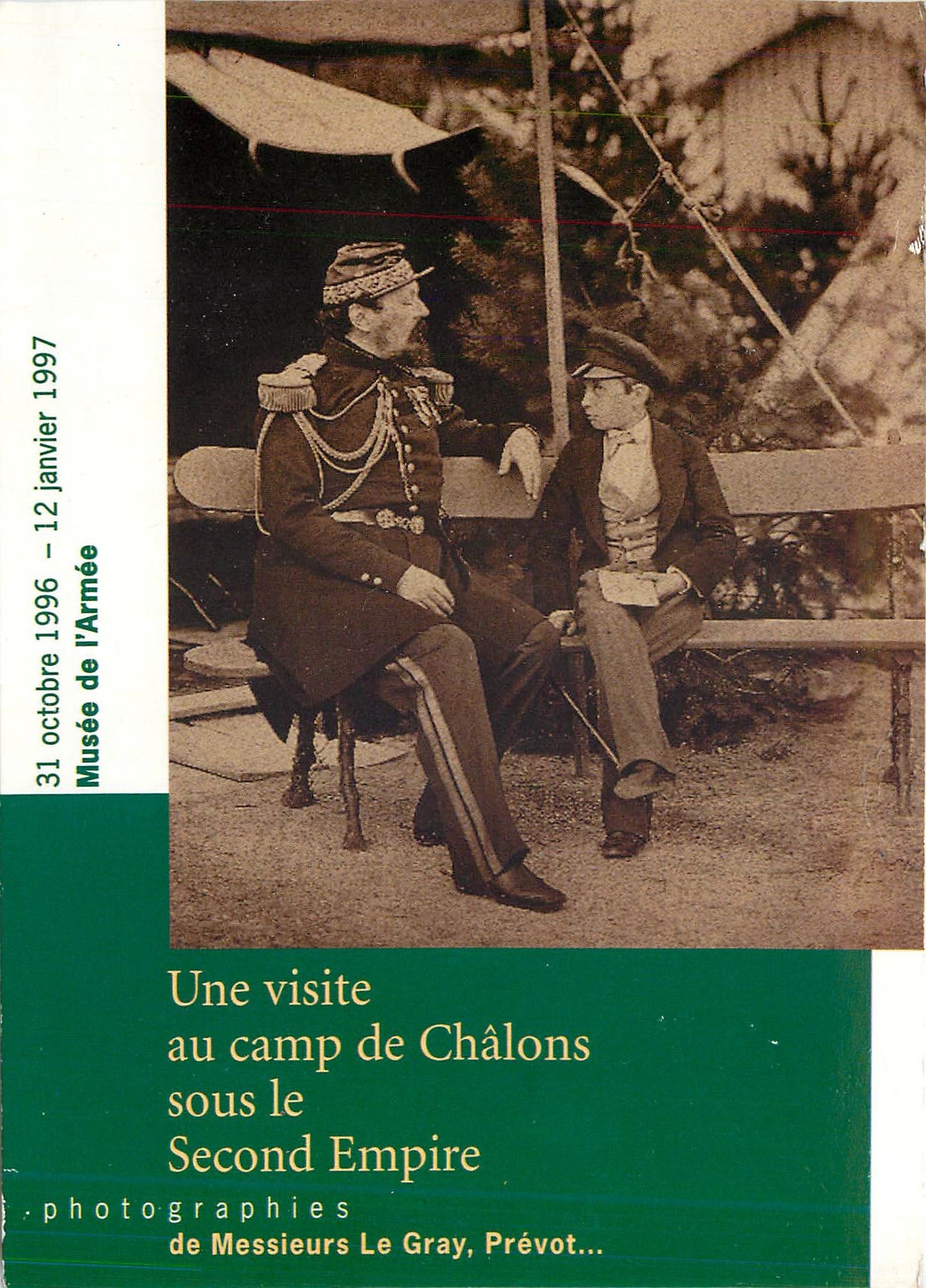 CPM Une visite au camp de Chalons sous le Second Empire Photographies Le Gray Prevot Musee de l'arme