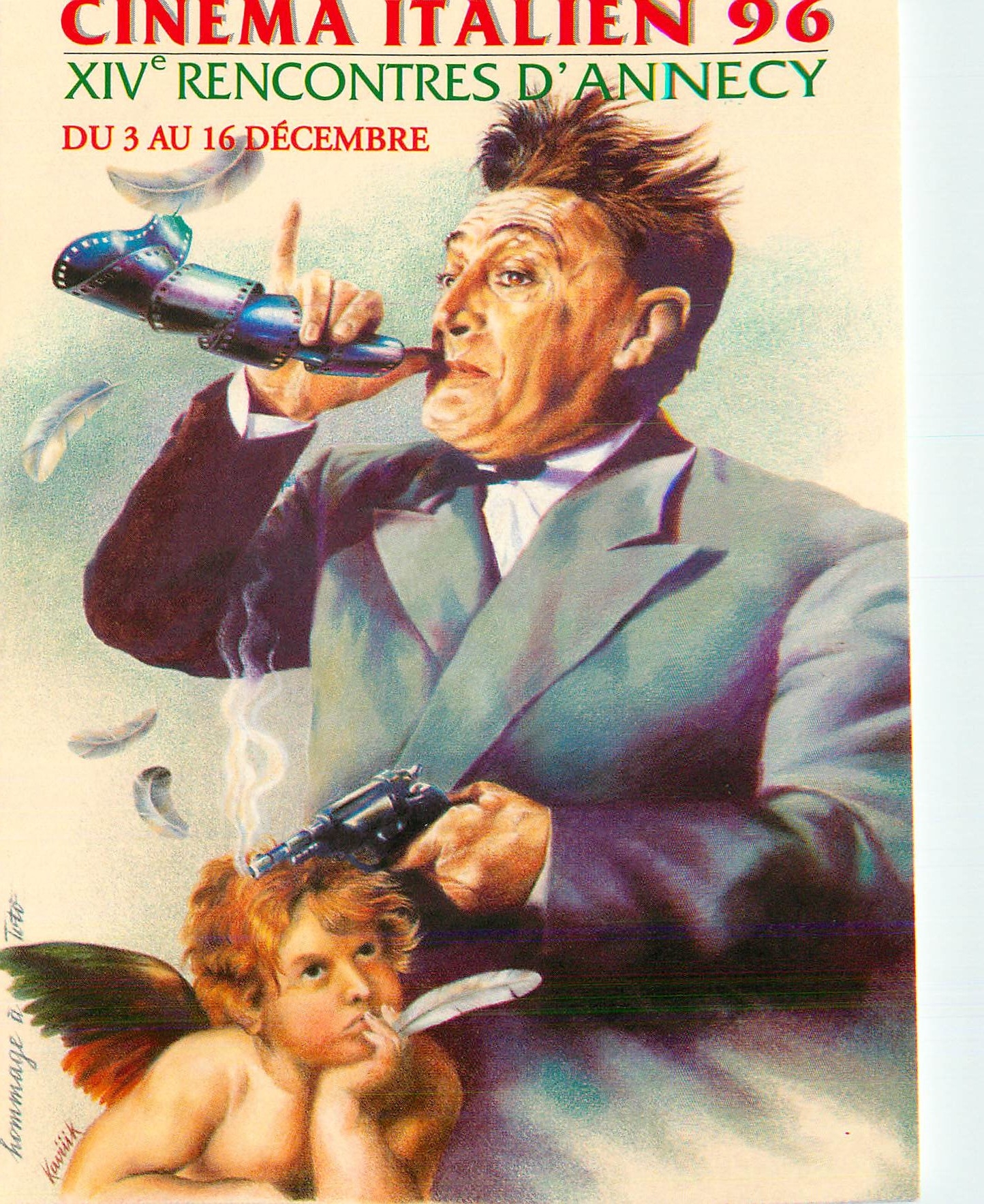 CPM Cinema Italien 96 XIV rencontres d'Annecy