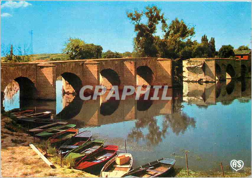 CPM Mantes et Limay (Yvelines) Le veiux pont sur la seine