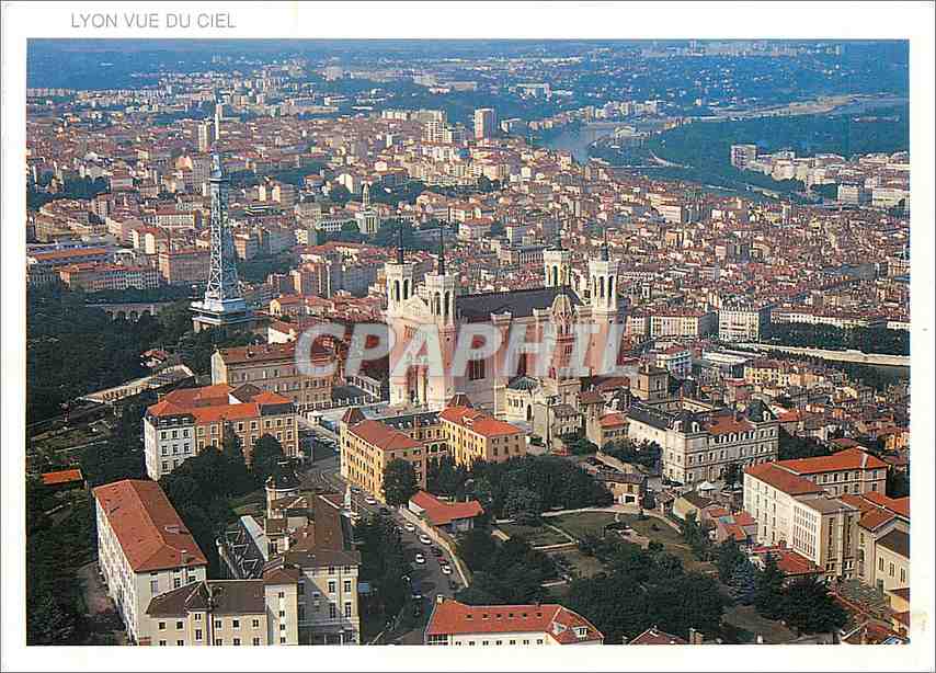 CPM Lyon Vue du Ciel