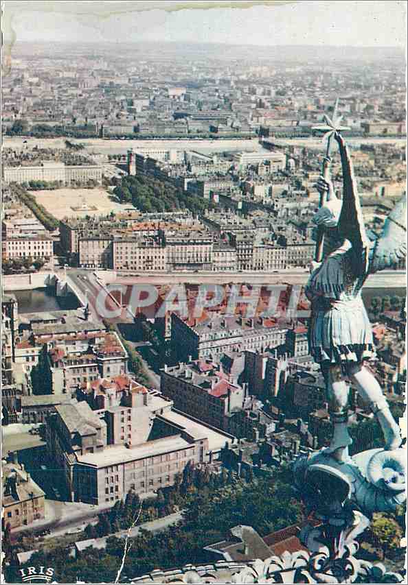 CPM Lyon Vue general l'ange St Michel de N D de Fourviere