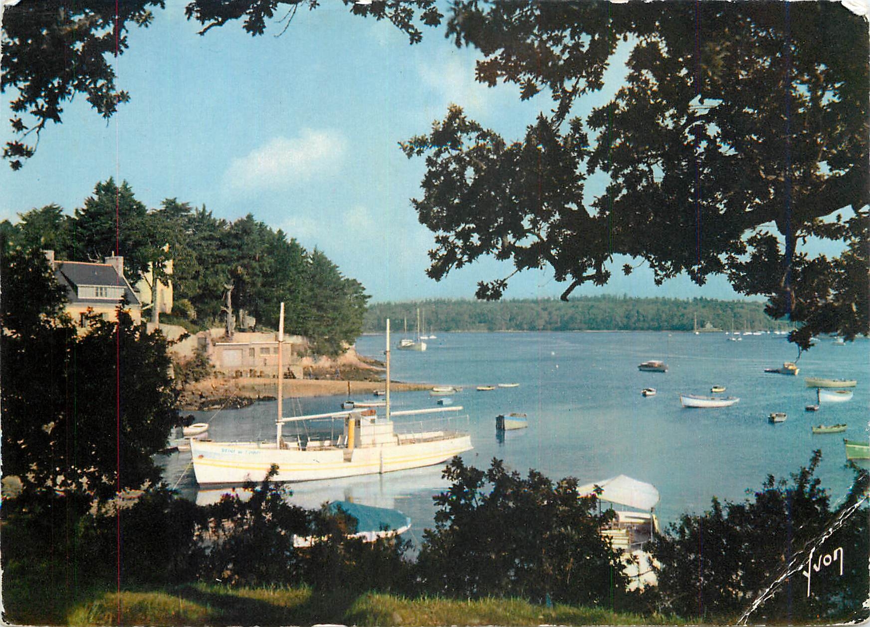 CPM Benodet (Finistere) l'embauchure de l'Odet entre Sainte Marine et Benodet