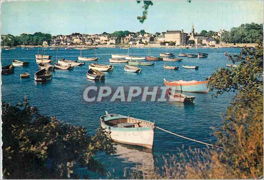 CPM La Bretagne en couleurs Riviere de l'Odet vue de Sainte Marine vers Bebodet