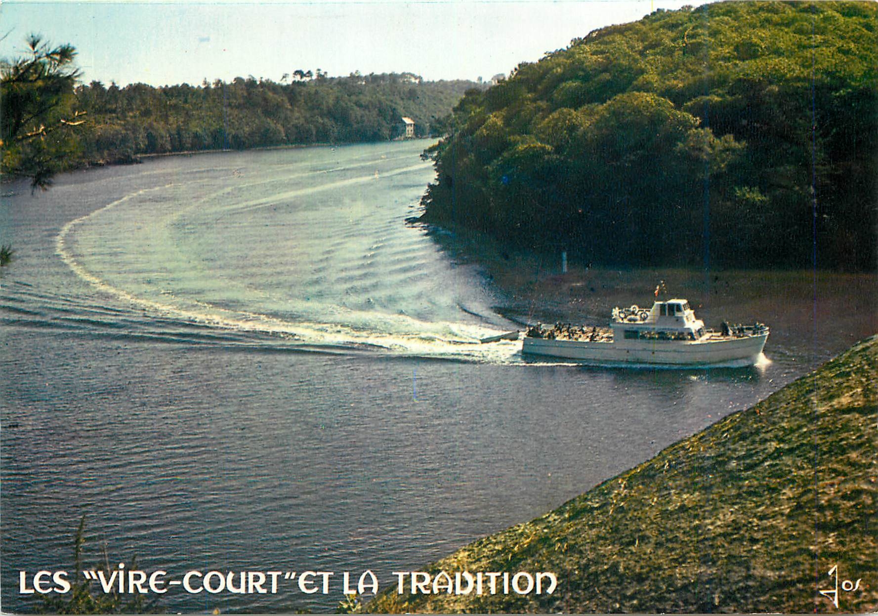 CPM La Bretagne en couleurs L'Odet les vire Court et la tradition Bateau