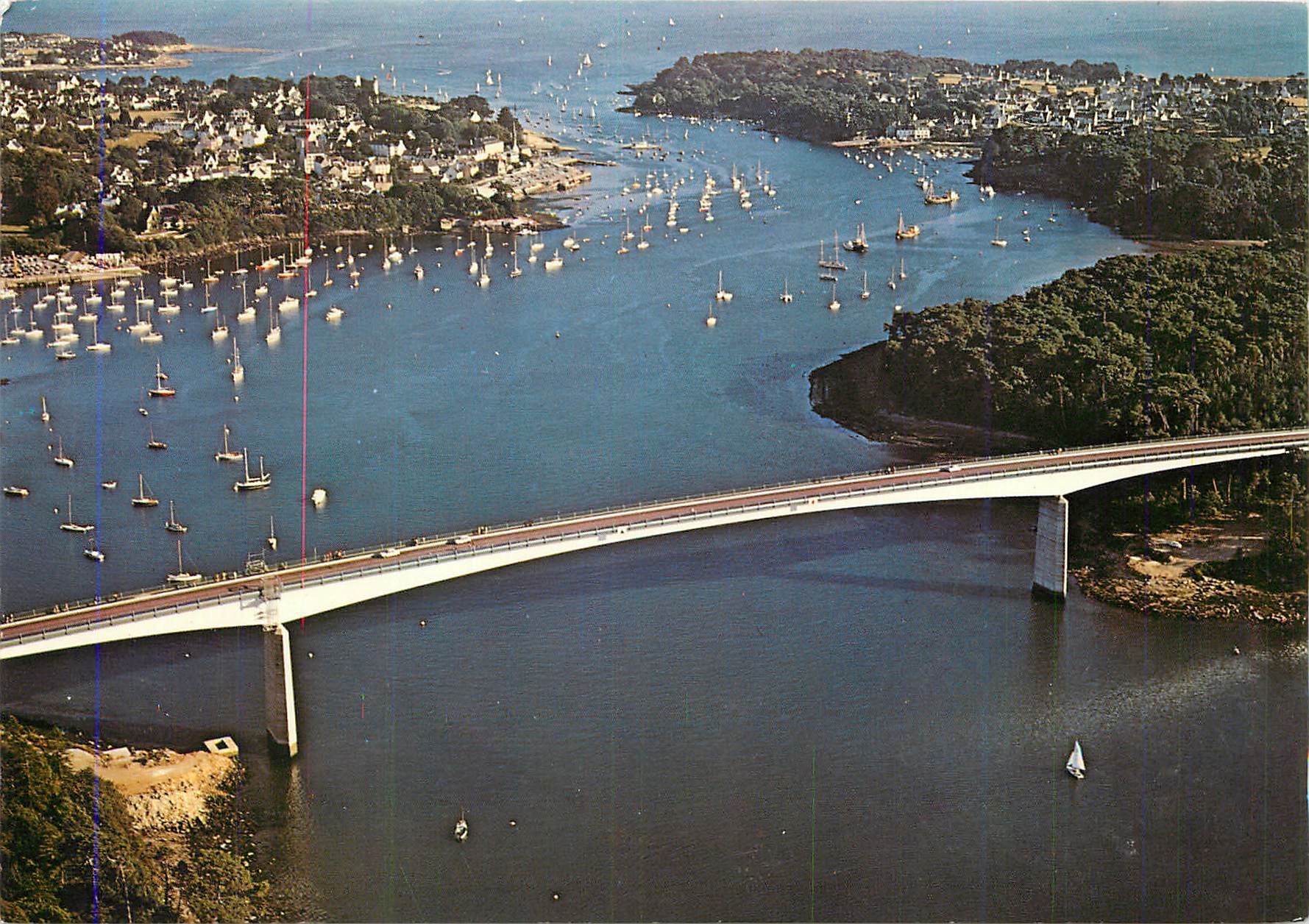 CPM La Bretagne Pittoresque Entre Benodet et Ste Marine au dessus de l'Odet
