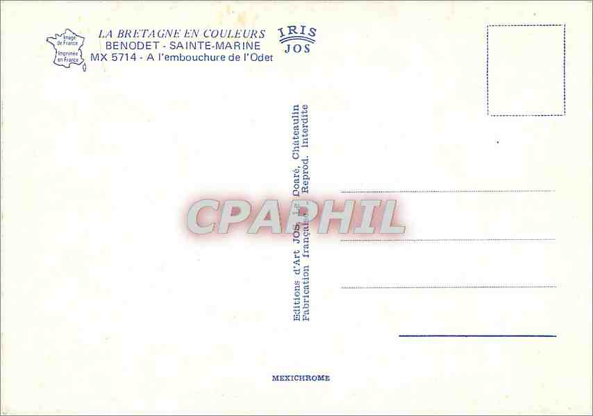 CPM Benodet Sainte Marine a l'embouchure de l'Odet — Rückseite