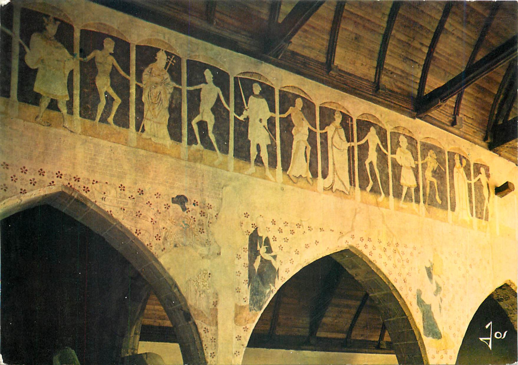 CPM La Bretagne en couleurs Kermaria en Isquit (C du N) La danse macabre face nord