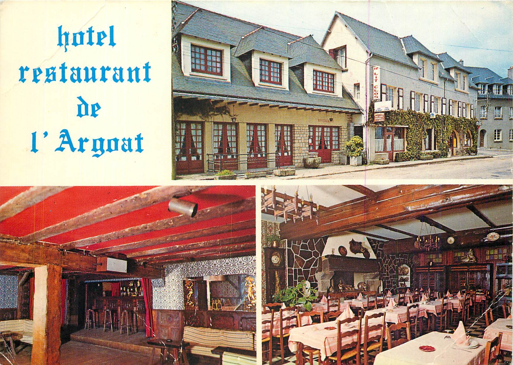 CPM Hotel restaurant de l'Argoat Poullaouen Kermanach