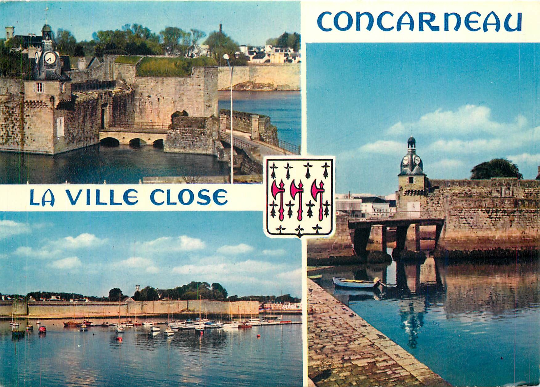 CPM La Ville Close Concarneau (Finistere) La Ville close et ses remparts