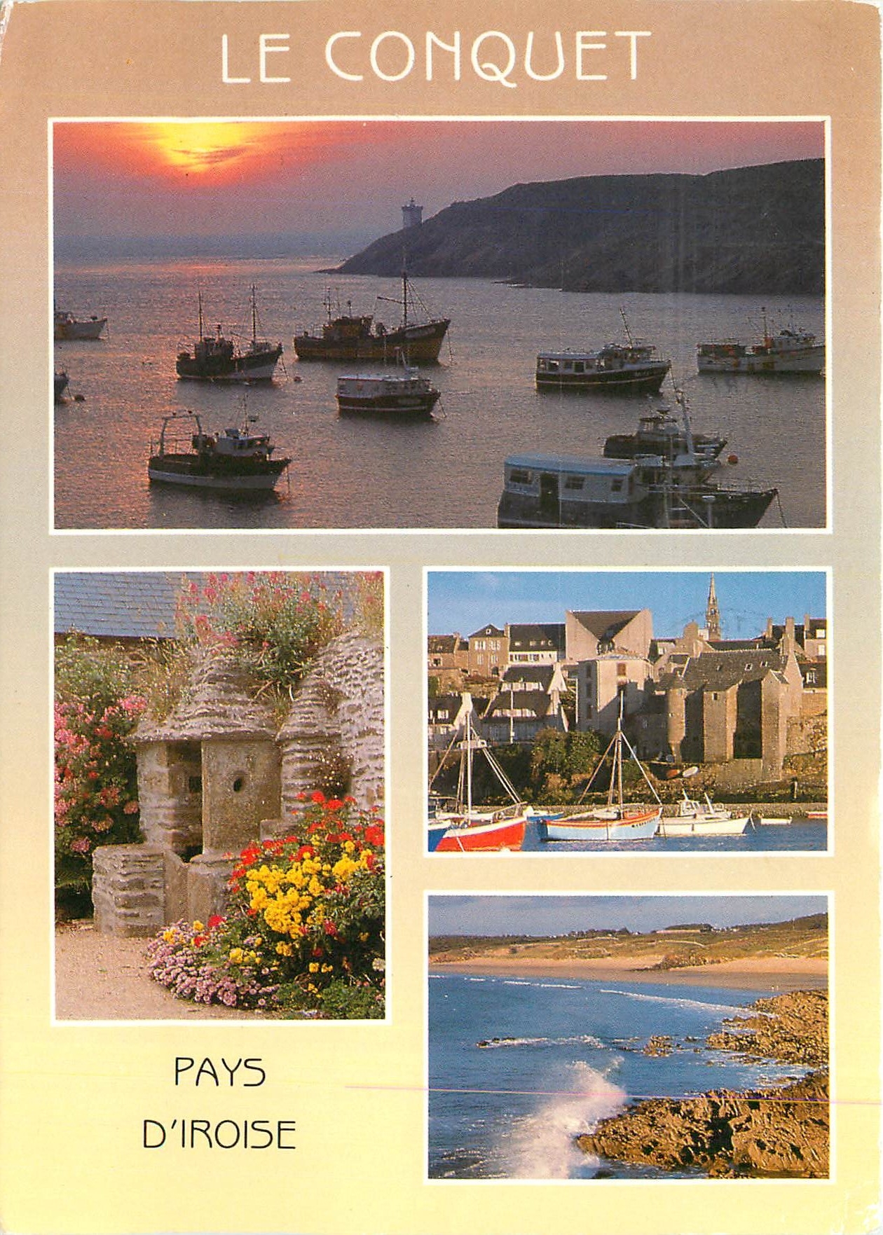 CPM Le Conquet (Finistere) Le port la presqu'ile de Kermorvan et les vieilles maisons