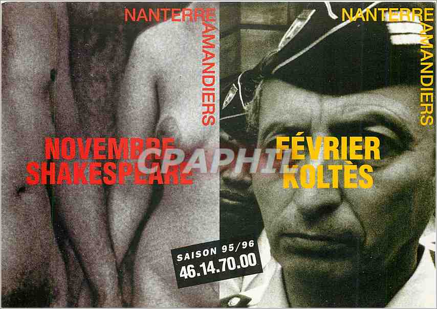 CPM Novembre Shakespeare Nanterre Amandiers