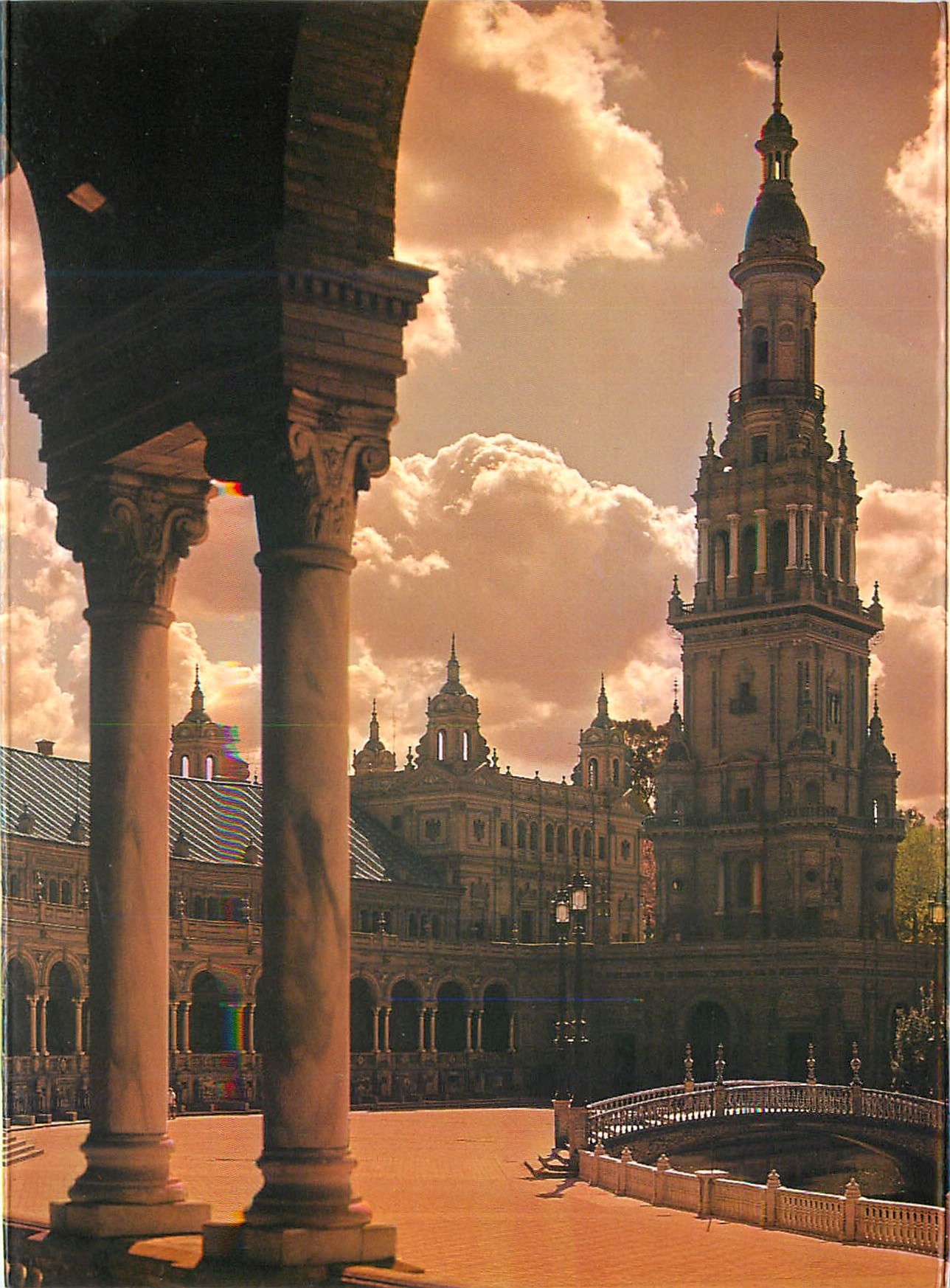 CPM Sevilla Place de Espana vue partielle