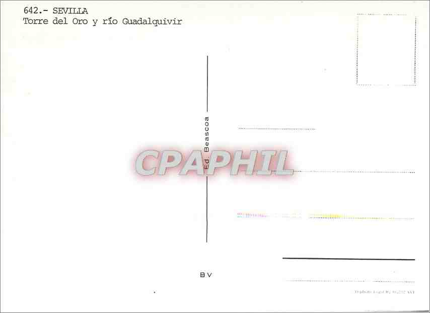 CPM Sevilla Torre del Oro rio Guadalguivir — Rückseite