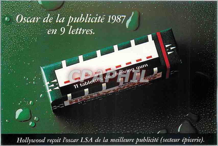 CPM Oscar de la publicite en 9 lettres Hollywoord Chewing Gum