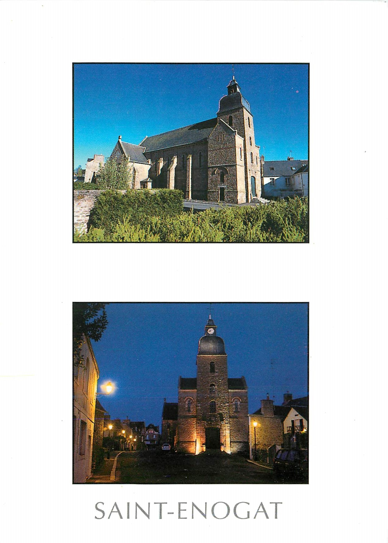Saint-Enogat — Kirche und Turm — Éditions d'Art J. A. Couleurs de Bretagne, n° 11596