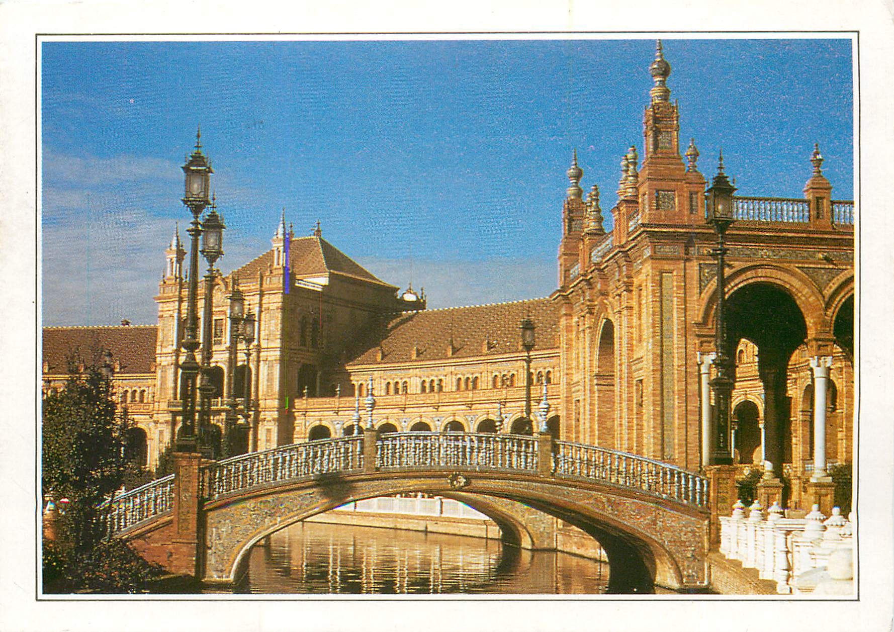 CPM Espagne Seville la place d'Espagne