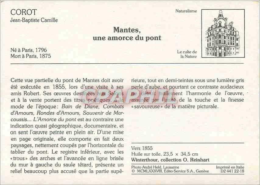 CPM Mantes une amorce du pont — Verso