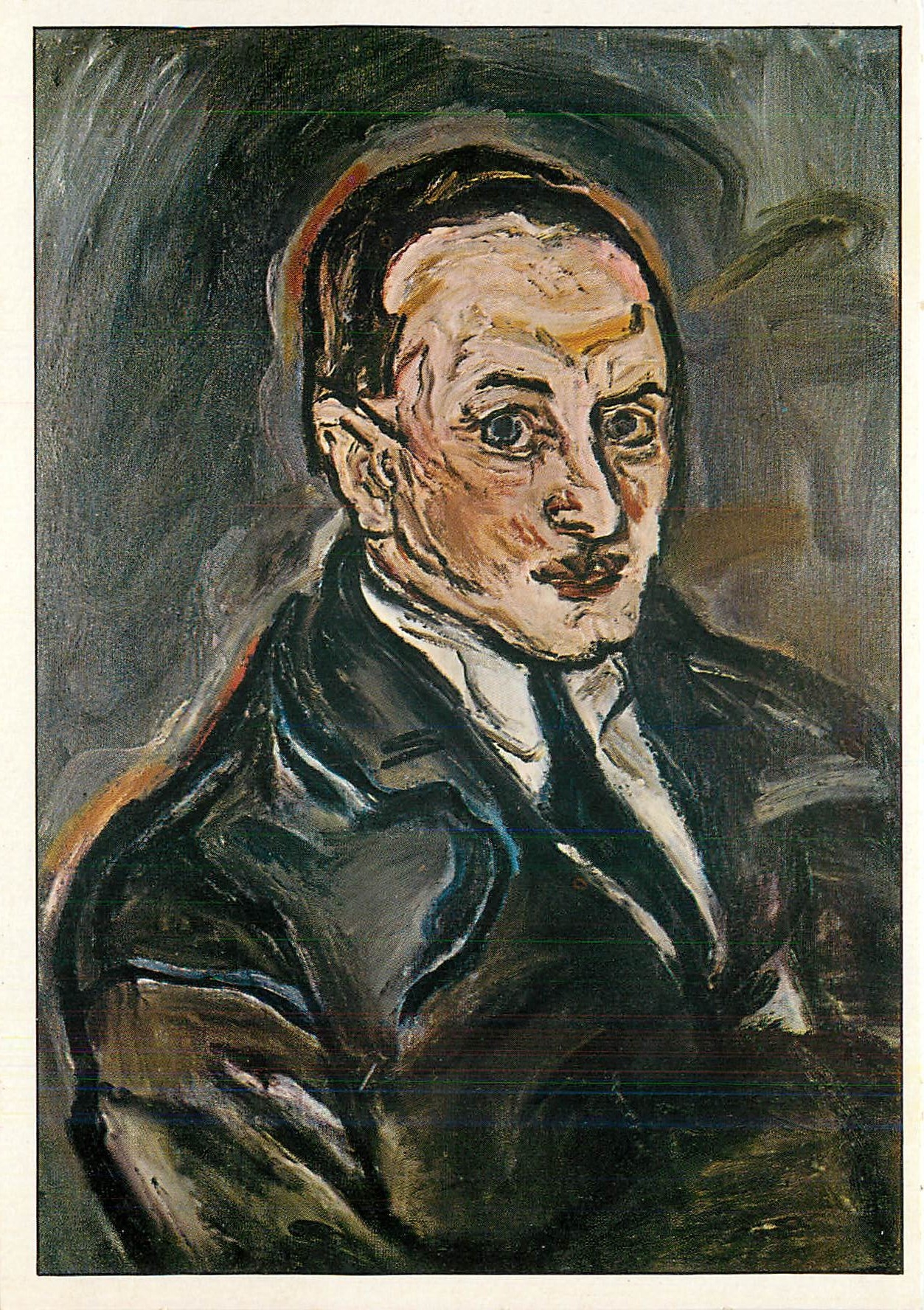 CPM Portrait d'Homme Kokoschka