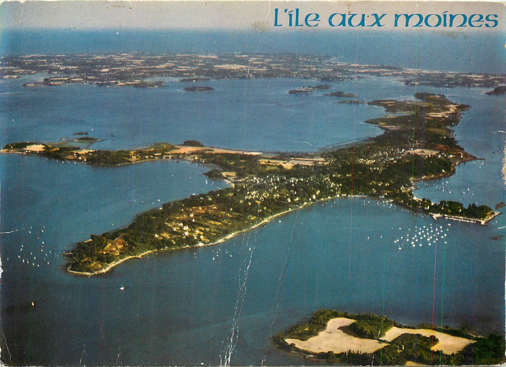 CPM Golfe du Morbihan L'Ile aux Moines Situee au milieu du Golfe l'Ile s'etend sur 7 km du nord au s