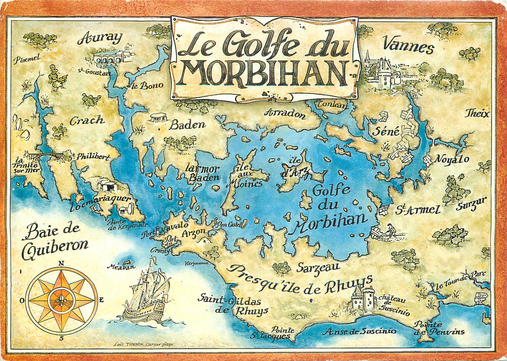 CPM La Bretagne Pittoresque Le Golfe du Morbihan (petite mer)
