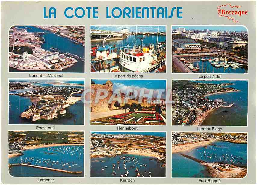 CPM La Cote Lorientaise Les sites touristiques