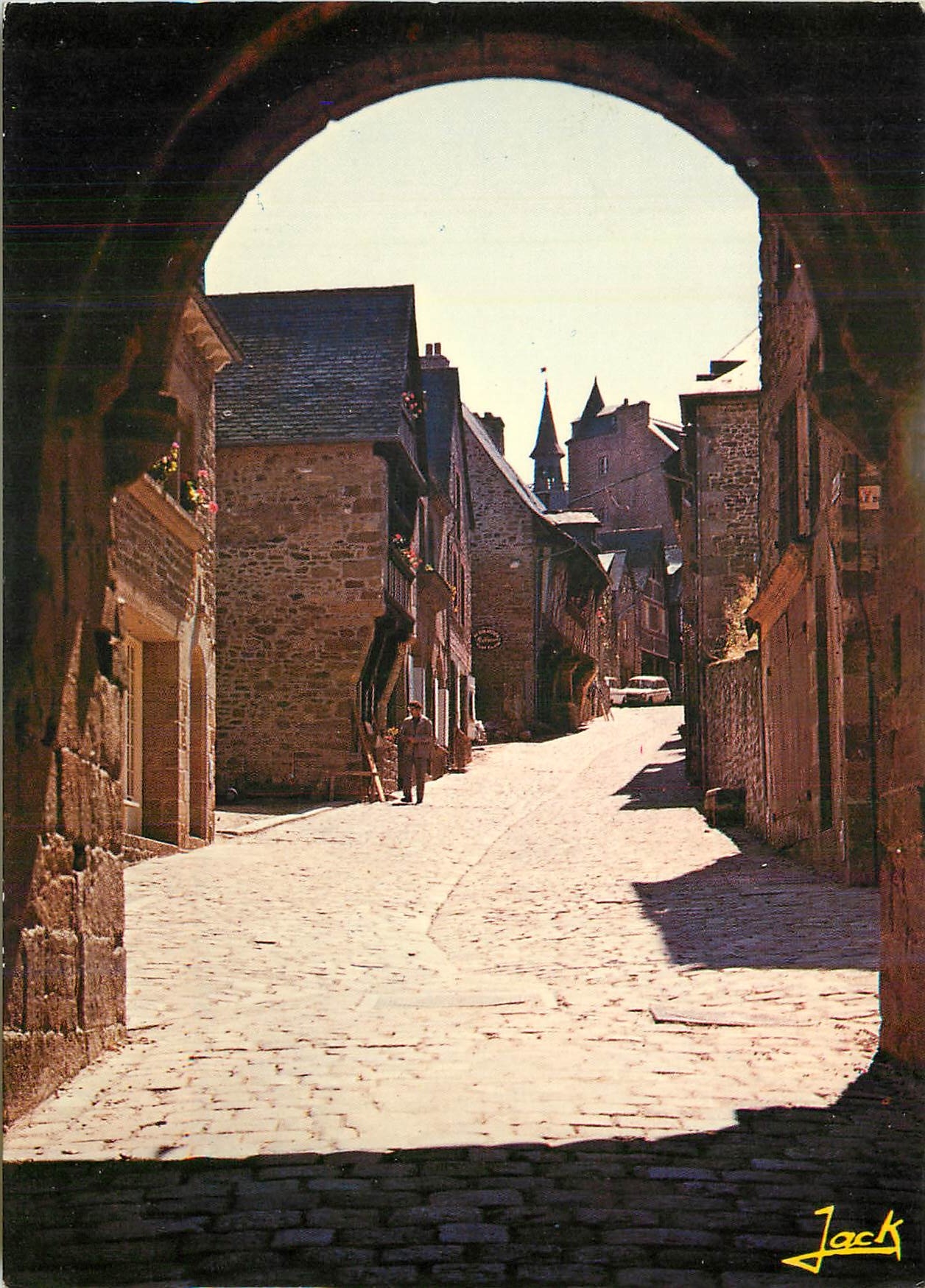 Dinan — Straße Jerzual und ihre alten Häuser des 16. Jahrhunderts — Éditions d'Art 'Bretagne'