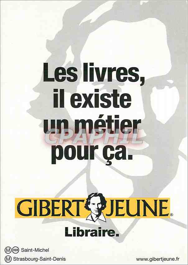 CPM Les livres il existe un metier pour ca Gibert Jeune
