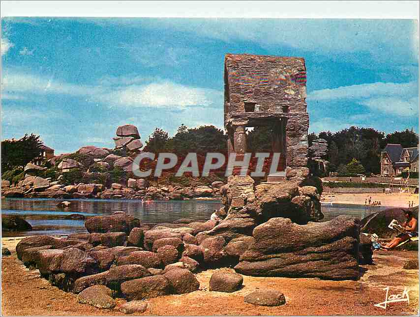 CPM Ploumanach La Cote de Granit Rose L'Oratoire StGuirec et le Chapeau de Napoleon