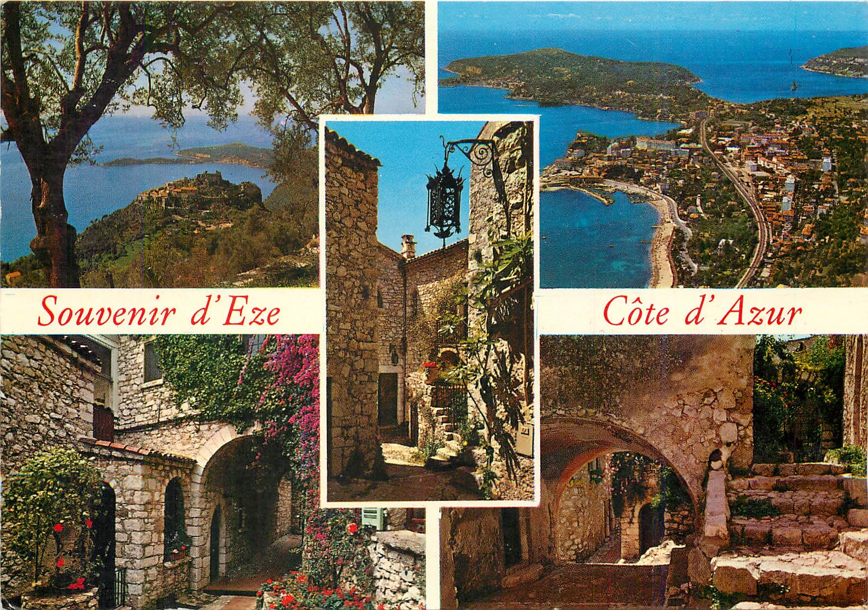 CPM Eze Cote d'Azur French Riviera (Cite mediavale) Vieilles rues et paysages