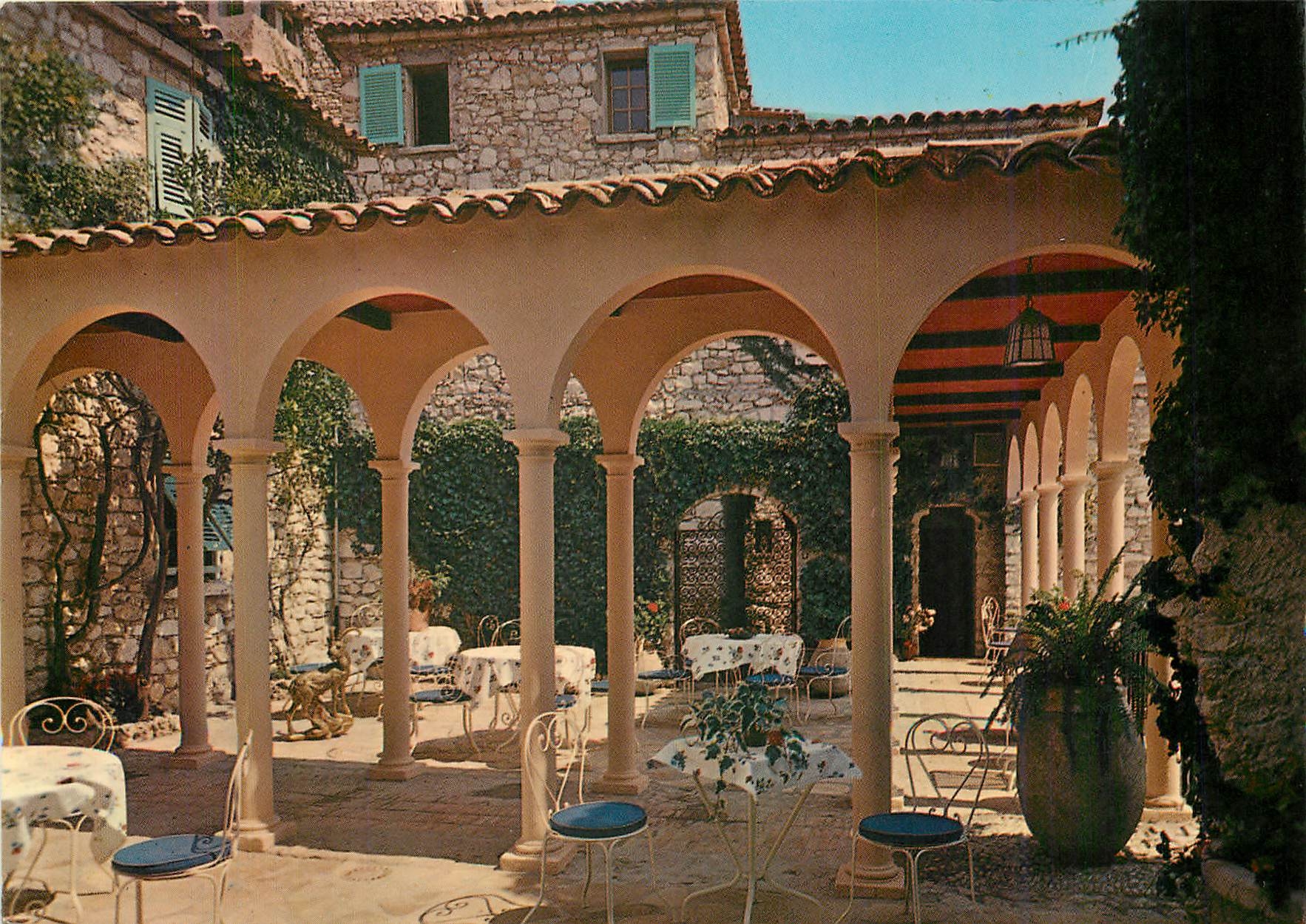 CPM entre Nice et Monaco Eze village Moyenne Corniche Chateaux Hotels de France