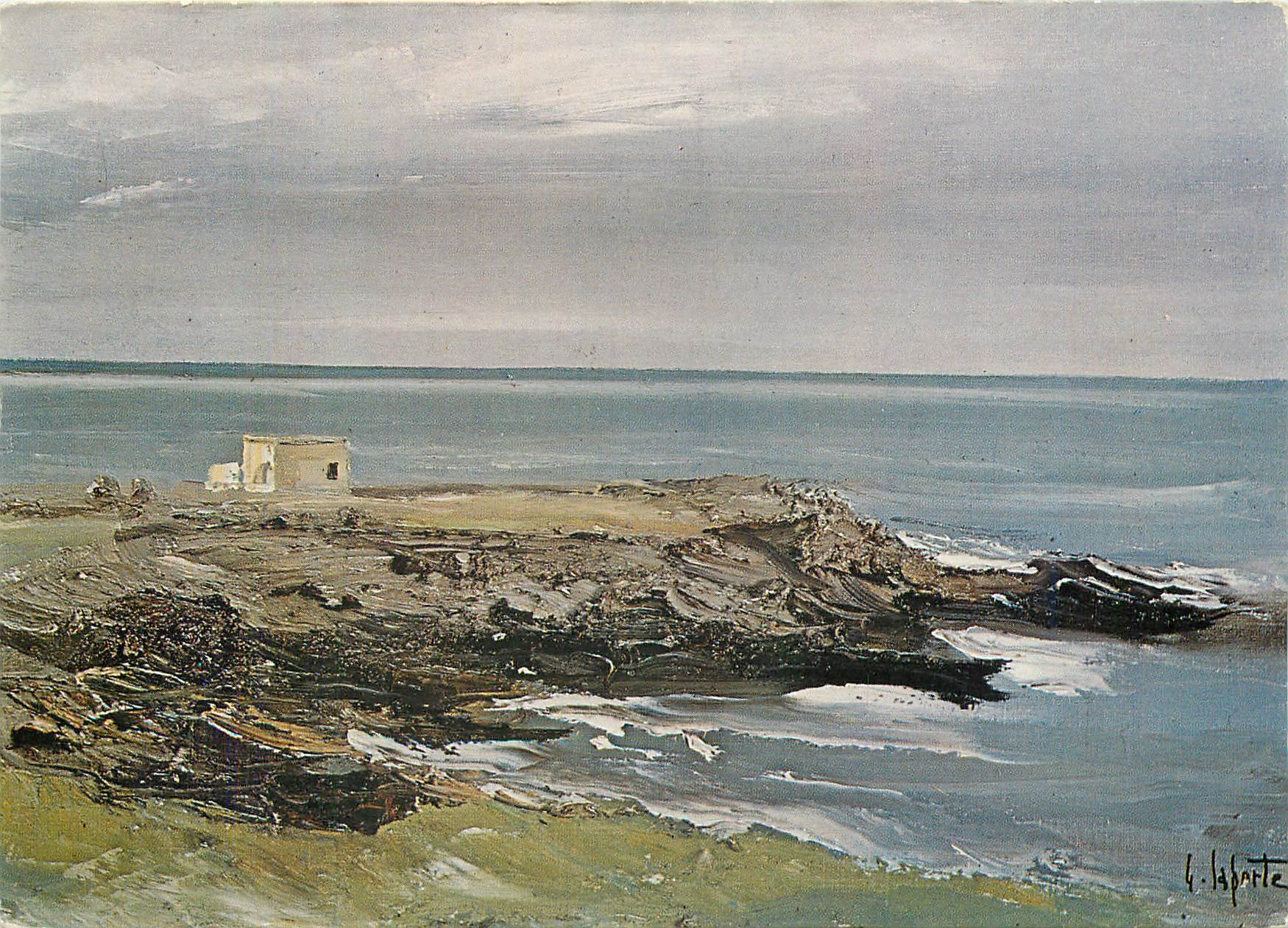 CPM Toile de G Laporte ne en 1926 le Vivier